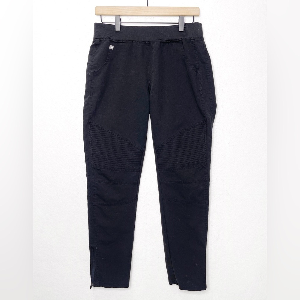 Figs Kayne Moto Black Scrub Pants Style TW2022 Size Small